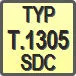 Piktogram - Typ: T.1305-SDC